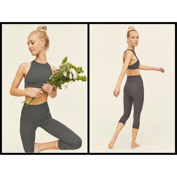 💕GIRLFRIEND COLLECTIVE💕 Topanga Bra ~ Moon Charcoal Gray Dark Gray XXL NWT - Picture 3 of 14